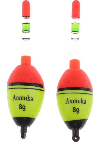 2 Adet Aydınlık Balıkçılık Şamandıra Dikey Kaya Balıkçılık Şamandıra Plastik Bobber 8g (Yurt Dışından)