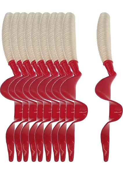 10 Adet Aydınlık Plastik Grub Yumuşak Solucan Balıkçılık Cazibesi Mikro Jig Baş Aracı Beyaz (Yurt Dışından) fiyatları