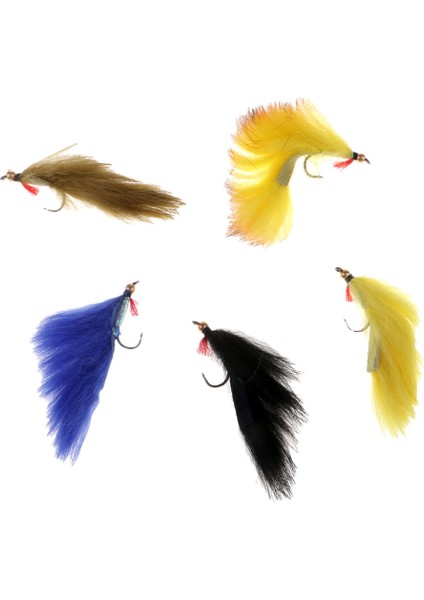 5 Adet Bakır Beadhead Zonker Fly Balıkçılık Flamalar Sinekler, 5 Renk Karışık - Paket 1 (Yurt Dışından) fiyatları