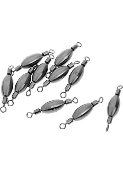 10 Adet Bakır Hızlı Battereker Balıkçılık Swivels Haddeleme Varil Swivels Sickle 0.5 (Yurt Dışından)