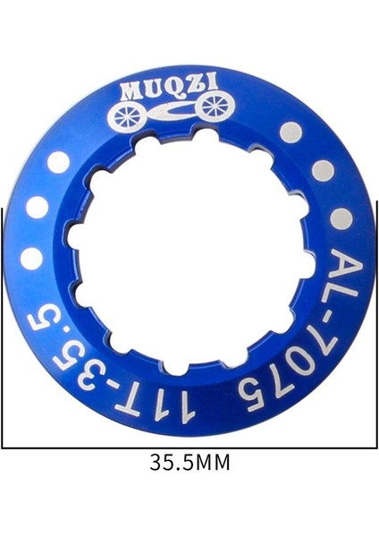 Bisiklet Kaset Kapak Kilit Halkası Alaşım Volan Yüzük Toz Geçirmez Cog Mavi (Yurt Dışından)