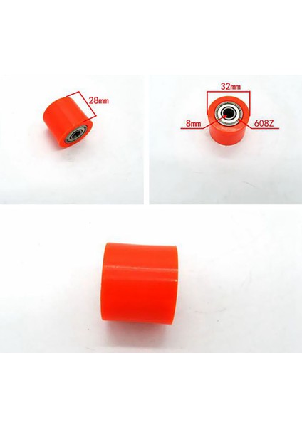 8mm Crf Yzf Ktm Rmz Klx Motosiklet Atv Quad Dirt Bike Için Zincir Rulo Tekerlek Kılavuzu -, Turuncu Tarif Edildiği Gibi (Yurt Dışından) modelleri