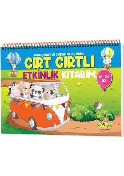 16-24 Ay ve 2-4 Yaş Cırt Cırtlı Etkinlik Kitabım (2 Li Set)