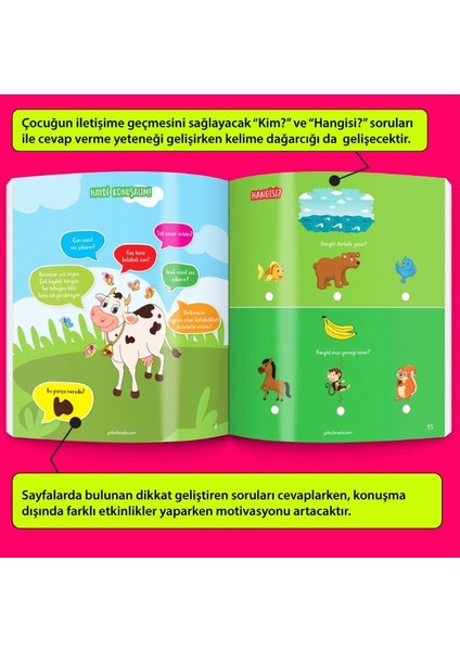 Konuşmaya Başlıyorum ve Konuşturan Kitaplar Yaz-Sil 6 Kitap 4 Kalem fırsatları