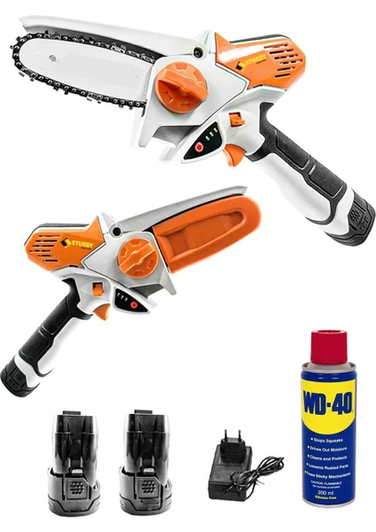 Magic Saw X-Torq 1800 Li-On Akülü Dal Kesme Testere Bıçkı Makinası  WD40 Ile Çift Akülü Turbo Güç