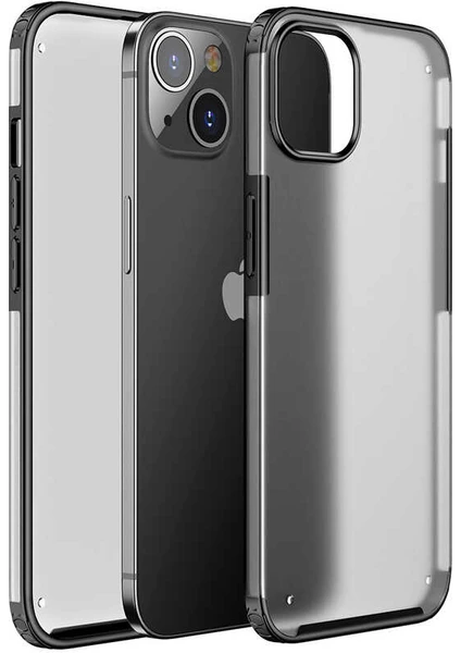 iPhone 13 Mini Venga Serisi Arkası Mat Renkli Premium Kılıf Siyah