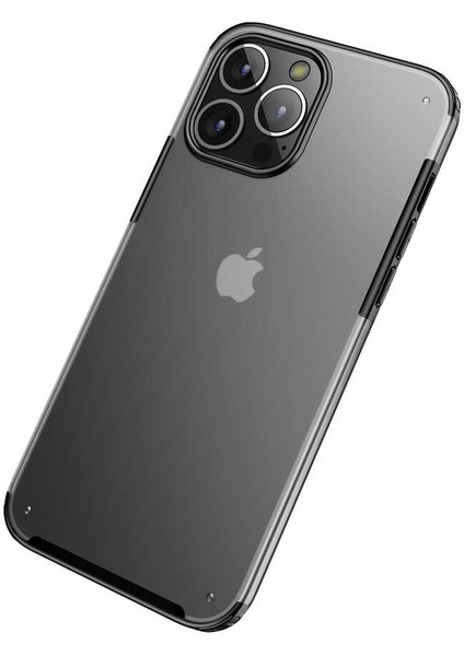 iPhone 13 Pro Venga Serisi Arkası Mat Renkli Premium Kılıf Siyah