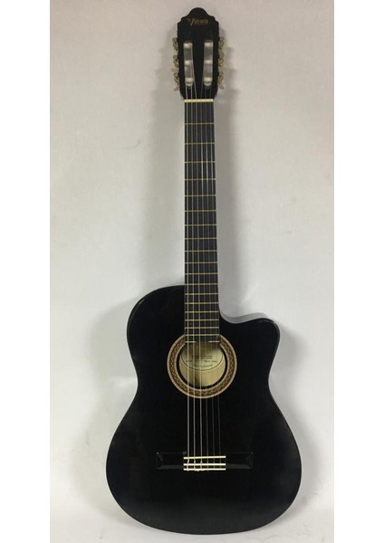 Elektro Klasik Gitar Sap Çelikli 4/4 Siyah