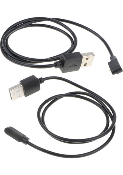 2 Paketler 2-Pin USB Akıllı Saat Şarj Kablosu Manyetik Güç Şarj Aracı (Yurt Dışından)