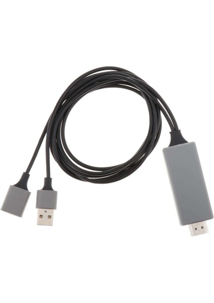 4 K USB Powered USB Için HDMI Dönüştürücü Adaptörü iPhone x / 8/8 Artı / 7 Siyah (Yurt Dışından)