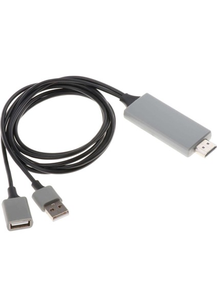 4 K USB Powered USB Için HDMI Dönüştürücü Adaptörü iPhone x / 8/8 Artı / 7 Siyah (Yurt Dışından)