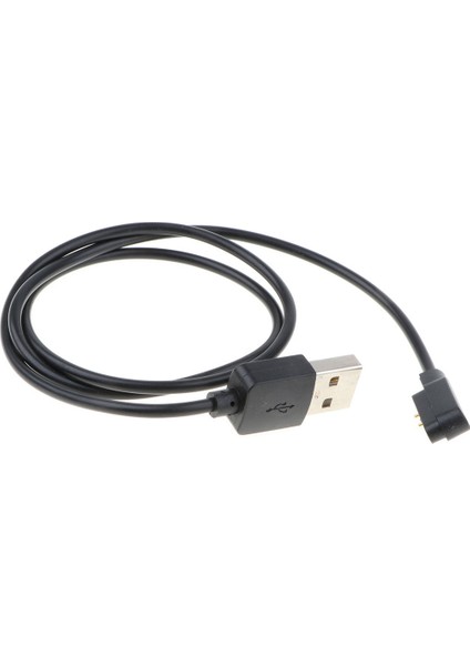 Yüksek Kalite 2pin USB Saat Şarj Kablosu Manyetik Şarj Baz Siyah (Yurt Dışından)