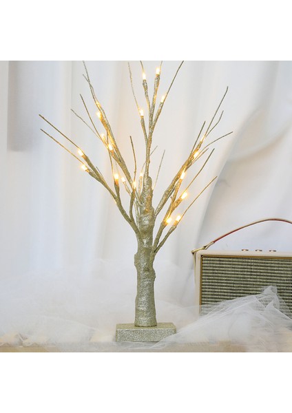 24 LED Ağaç Işık Ev Masa Için Kapalı Noel Partisi Dekorasyon Gümüş (Yurt Dışından) fırsatları