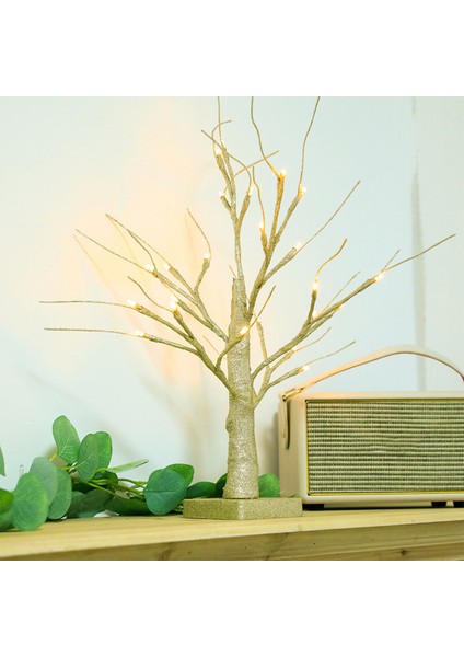 24 LED Ağaç Işık Ev Masa Için Kapalı Noel Partisi Dekorasyon Gümüş (Yurt Dışından) indirimleri