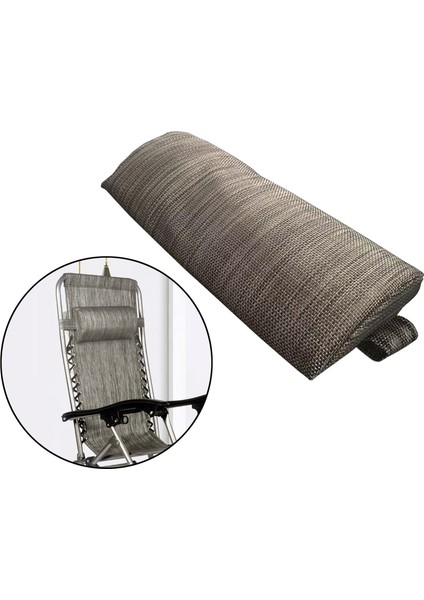 Kafalık Başlığı Patio Lounge Sandalye Recliner Için Kafalık Kafa Yastık Yastığı Ayarlanabilir Kahve (Yurt Dışından)