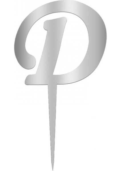 Pleksi Harf 12CM Gümüş D