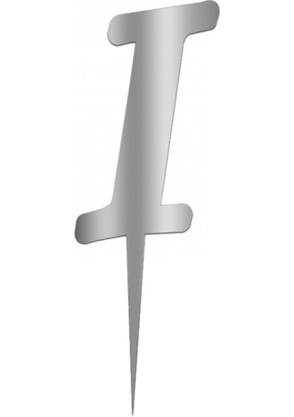 Pleksi Harf 12CM Gümüş I