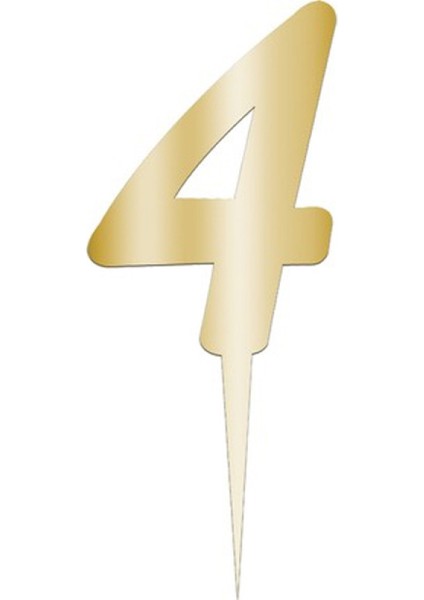 Pleksi Rakam 12CM Gold 4