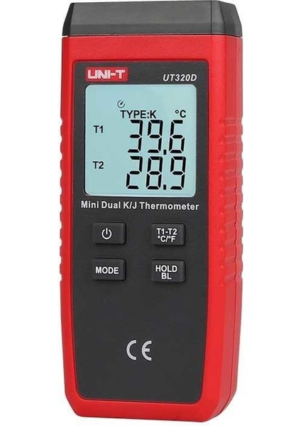 Unit UT320D Mini Dijital 2 Kanal Termometre