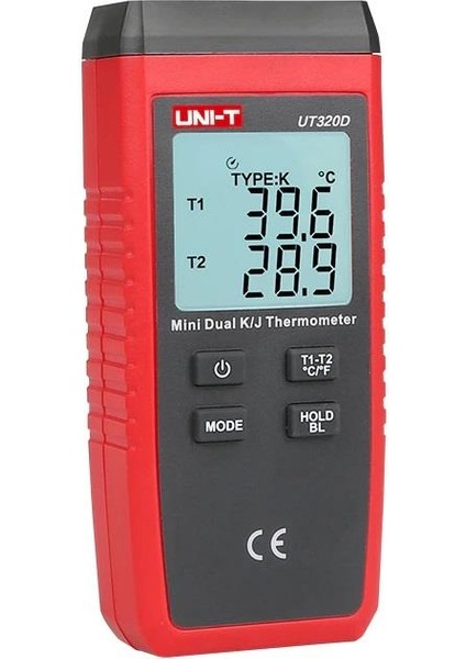 Unit UT320D Mini Dijital 2 Kanal Termometre