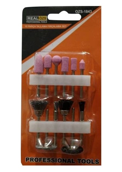 Btc Real Özs 12 Taşlama Fırçalama Set