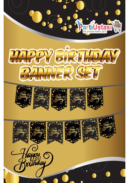 Parti Oyun Evi Happy Birtday Temalı Iyiki Doğdun Banner Yazı