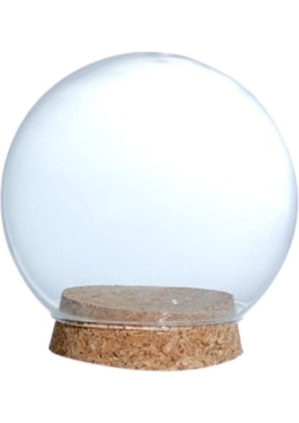 Dekoratif Top Şeklinde Cloche Jar Teraryum 10 cm