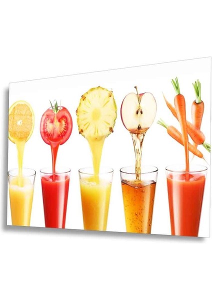 Meyveler Cam Tablo 4mm Dayanıklı Temperli Cam