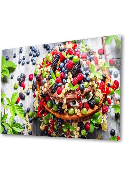 Meyveler Cam Tablo 4mm Dayanıklı Temperli Cam