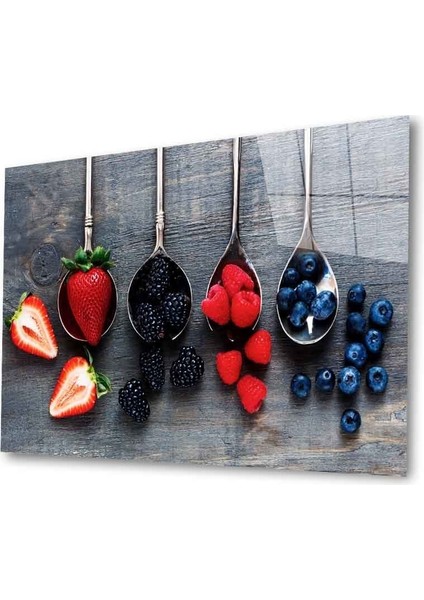 Meyveler Cam Tablo 4mm Dayanıklı Temperli Cam