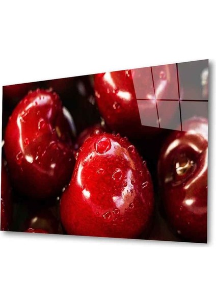 Meyveler Cam Tablo 4mm Dayanıklı Temperli Cam