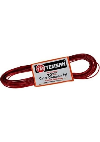 Temsan Çelik Çamaşır Ipi 10 mt TM-010