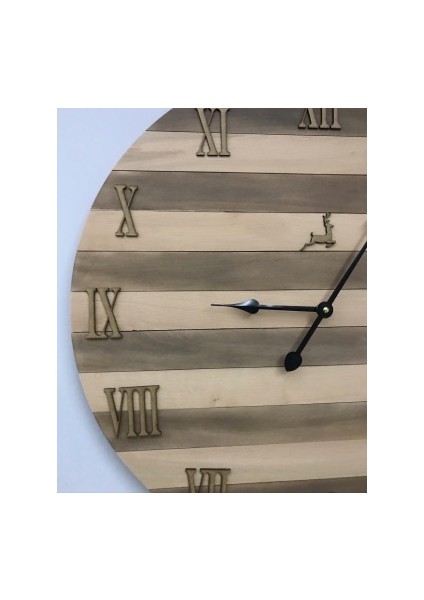 Ahşap Duvar Saati 65 cm Çapında Kayın Ağacından fiyatları