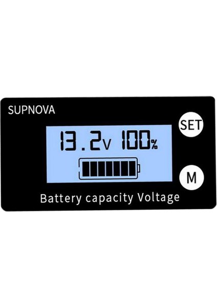 LCD Pil Kapasitesi Monitör Ölçer Ölçer, Dc 8 V-100 V Pil Durumu Ekran, Lityum Pil Kapasitesi Gerilim Ölçer Monitör -, 61X33X15MM Style1(Yurt Dışından)
