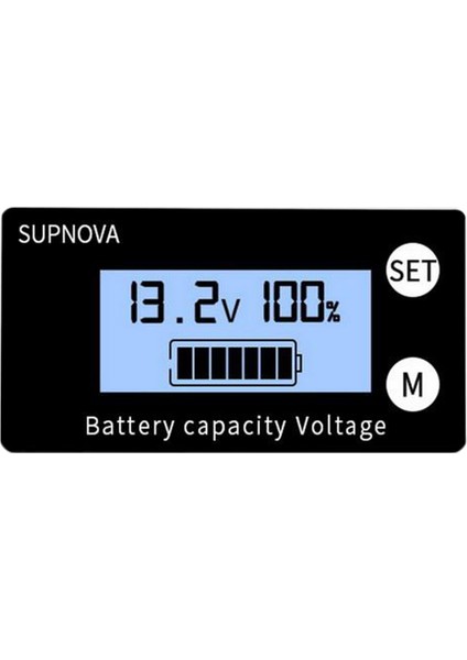 LCD Pil Kapasitesi Monitör Ölçer Ölçer, Dc 8 V-100 V Pil Durumu Ekran, Lityum Pil Kapasitesi Gerilim Ölçer Monitör -, 61X33X15MM Style1(Yurt Dışından)
