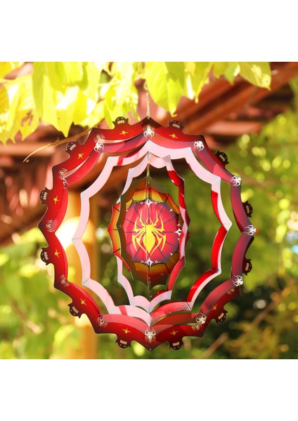 Örümcek Rüzgar Spinner Rüzgar Chime Asılı Döner Ev Balkon Yard Dekorasyon fırsatları