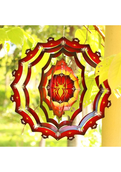 Örümcek Rüzgar Spinner Rüzgar Chime Asılı Döner Ev Balkon Yard Dekorasyon indirimleri