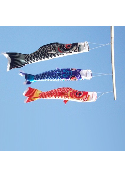 2 Paketi 2, Japon Windsock Sazan Bayrak Kiti, Koinobori Yelken Balığı Rüzgar Flama Asılı Dekor, 55 cm ve 70 cm(Yurt Dışından)