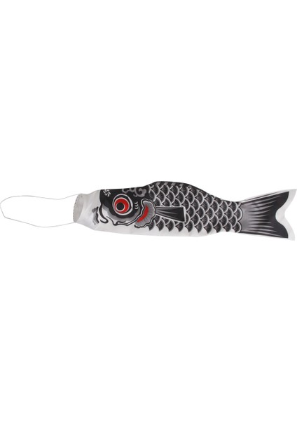 100 cm Japon Windsock Sazan Bayrağı Koinobori Sailfish Rüzgar Flama Siyah 100 cm Siyah fırsatları
