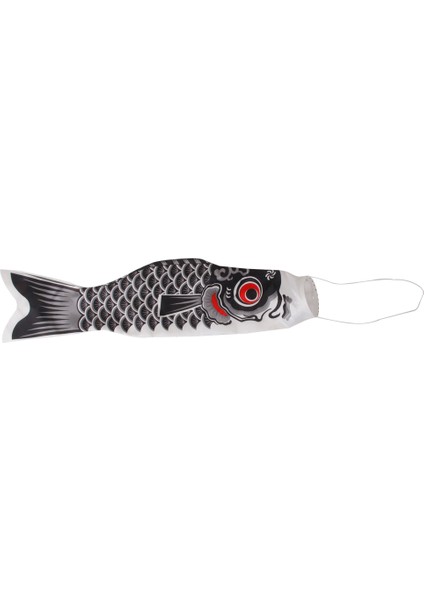 150 cm Japon Windsock Sazan Bayrağı Koinobori Sailfish Rüzgar Flama Siyah 150 cm Siyah