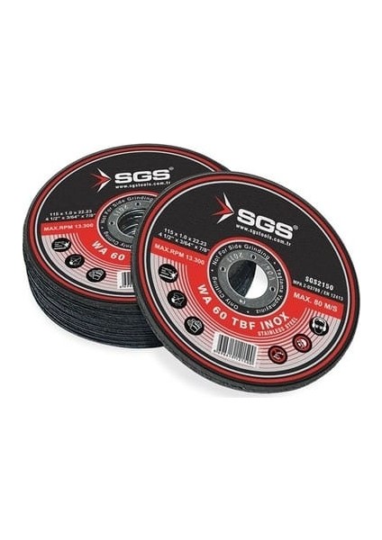 115MM*1.0MM*22.23MM Inox Alüminyum Kesici SGS2150 (1 Adet)