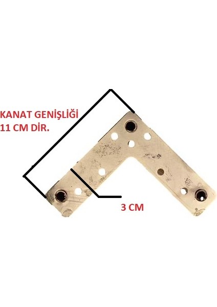 Mil Ayak - Koltuk  - Kanepe - Çekyat - Sehpa Ayağı - Gold Renk - 15 cm - Tek Adet