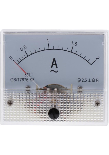 Analog Panel Metre Akım Ölçer Analog Elektrik Akımı Ölçüm 0-2A