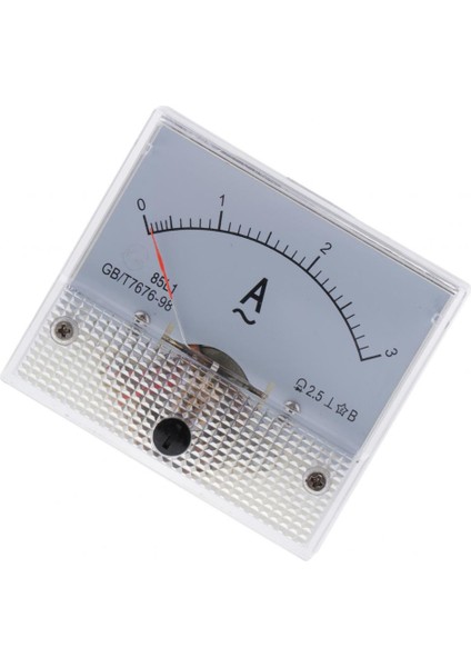 Doğru 85L1 Ac Analog Panel Ampermetre Ölçer Ampere Akım Ölçer 0-3A