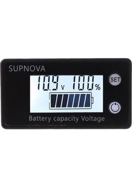 LCD Akü Kapasitesi Monitör Ölçer Ölçer, Dc 8 V-100 V Pil Durumu Ekran, Lityum Pil Kapasitesi Gerilim Ölçer Monitör -, 61X33X15MM Style2