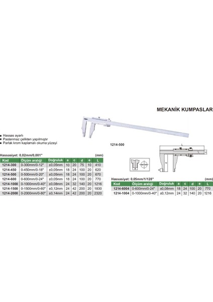 Insıze 1214-600 Insize Mekanik Kumpas fiyatları