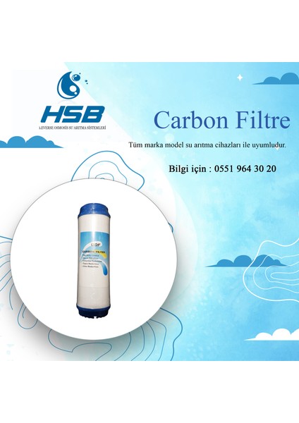 Su Arıtma 10'' Gac Karbon Filtre