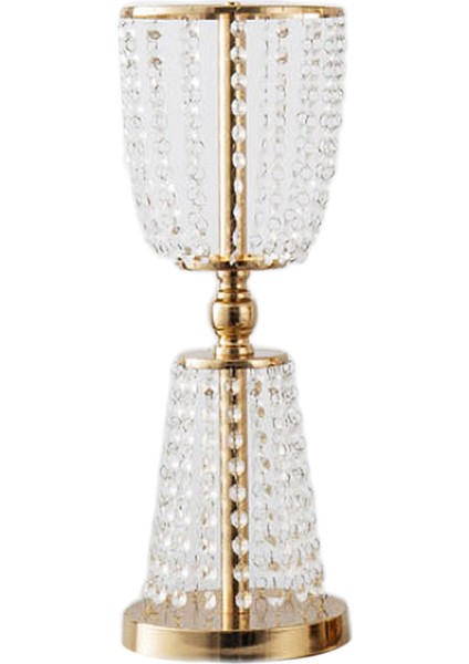 Mumluk Yol Kurşun Düğün Centerpiece Dekor Çiçek Vazo Altın 60 cm