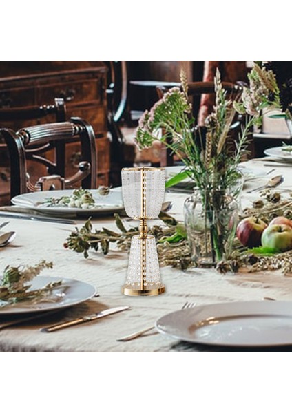 Mumluk Yol Kurşun Düğün Centerpiece Dekor Çiçek Vazo Altın 60 cm modelleri