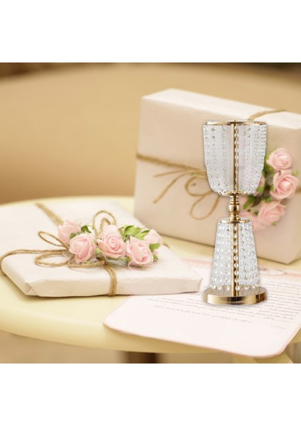 Mumluk Yol Kurşun Düğün Centerpiece Dekor Çiçek Vazo Altın 60 cm indirimleri
